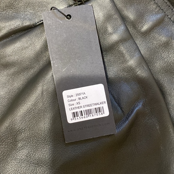 NWT One Teaspoon Leather Streetwalker Short Size XS - Picture 6 of 7
